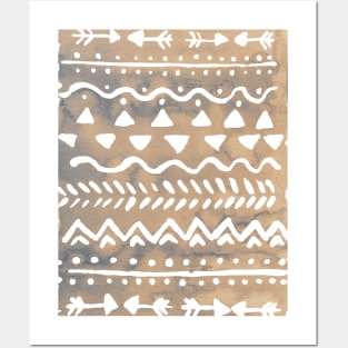 Loose bohemian pattern - neutral Posters and Art